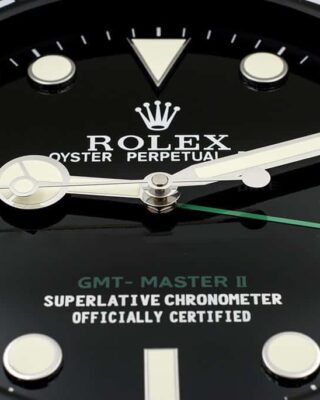 WALL CLOCK – GMT MASTER II BLACK Angle Detail