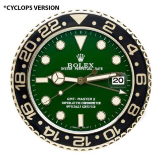 WALL CLOCK – GMT MASTER II GOLD Style Perspective