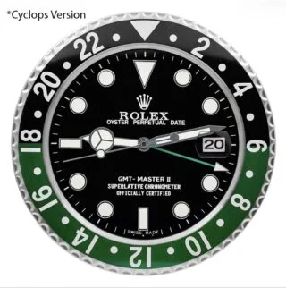 WALL CLOCK – GMT MASTER II ‘SPRITE’ Style Perspective