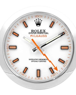 WALL CLOCK – MILGAUSS WHITE Perspective View