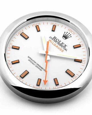 WALL CLOCK – MILGAUSS WHITE Angle Detail