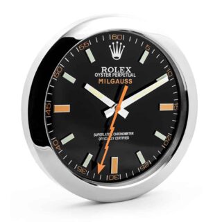 WALL CLOCK – MILGAUSS BLACK/ORANGE