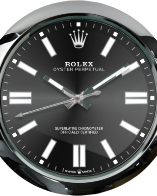 WALL CLOCK – OYSTER PERPETUAL BLACK