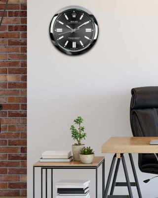 WALL CLOCK – OYSTER PERPETUAL BLACK Design Element