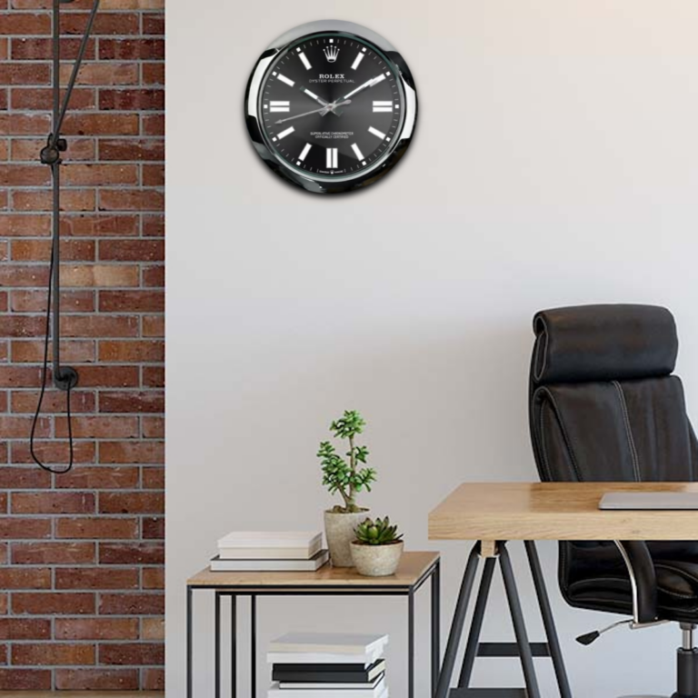 WALL CLOCK – OYSTER PERPETUAL BLACK Design Element