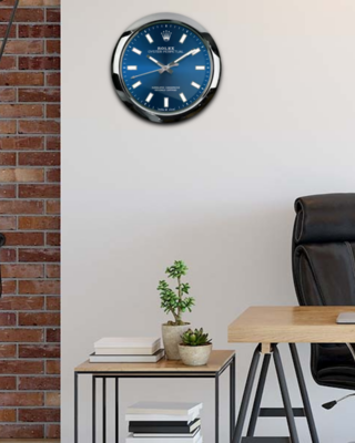 WALL CLOCK – OYSTER PERPETUAL BLUE Design Element