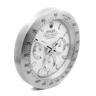 WALL CLOCK – DAYTONA SILVER