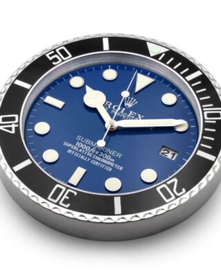 WALL CLOCK – SUBMARINER BLACK/BLUE Angle Detail