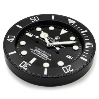 WALL CLOCK – SUBMARINER BLACK Angle Detail