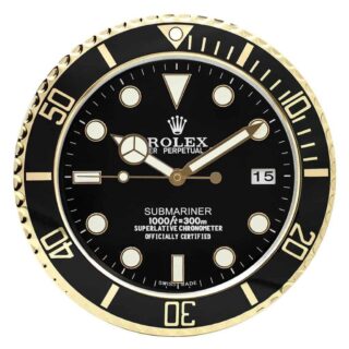 WALL CLOCK – SUBMARINER GOLD Perspective View