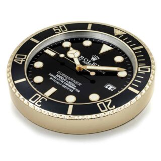 WALL CLOCK – SUBMARINER GOLD Close-Up Focus