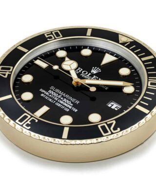 WALL CLOCK – SUBMARINER GOLD Close-Up Focus