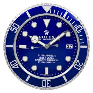 WALL CLOCK – SUBMARINER VIVID BLUE DIAL