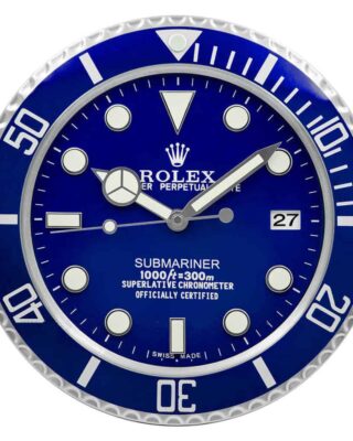 WALL CLOCK – SUBMARINER VIVID BLUE DIAL
