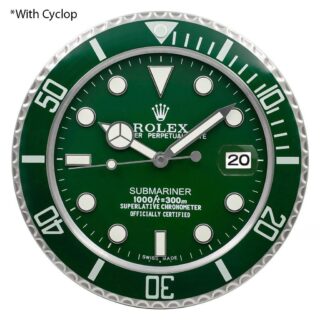 WALL CLOCK – SUBMARINER ‘HULK‘ EDITION Perspective View