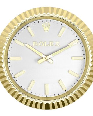 WALL CLOCK – WIMBLEDON OYSTER DATEJUST GOLD Perspective View