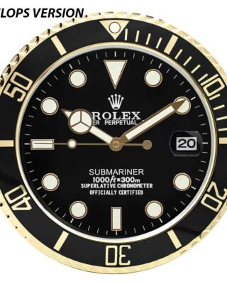 WALL CLOCK – “XL” SUBMARINER Perspective View