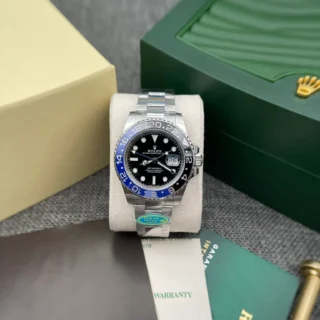GMT Master II Batman Black Dial Blue and Black Bezel Oyster Bracelet
