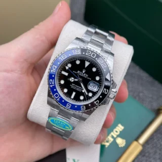 GMT Master II Batman Black Dial Blue and Black Bezel Oyster Bracelet