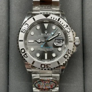 Superclone Yacht-Master Rhodium Dial 126622 Angle Detail