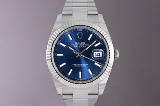 Datejust Blue Dial 126334 Oyster Perspective View