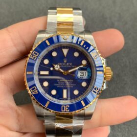 Replica Rolex Submariner Blue Dial 116613LB "Bluesy" photo review