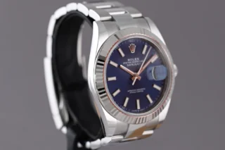 Datejust Blue Dial 126334 Oyster Alternate Angle