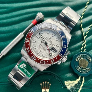 GMT Master II Superman Meteorite Dial Blue Red Bezel