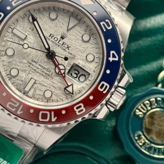 GMT Master II Superman Meteorite Dial Blue Red Bezel