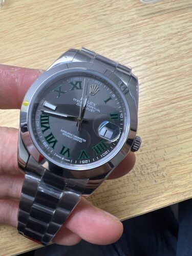 Rolex Datejust Rhodium Dial 126300 "Wimbledon" Oyster 41 mm photo review