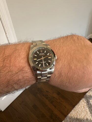 Replica Rolex Milgauss Black Dial 116400GV photo review