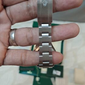 Replica Rolex Oyster Perpetual Date Salmon Dial 115200 34 mm photo review