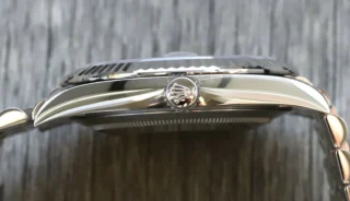 Superclone Datejust Rhodium Dial 126334 "Wimbledon" Flutted / Jubilee Profile Shot