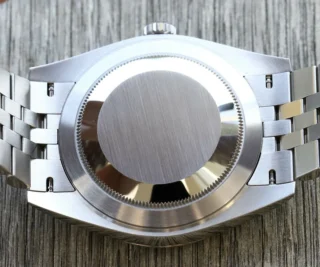 Superclone Datejust Rhodium Dial 126334 "Wimbledon" Flutted / Jubilee Style Perspective