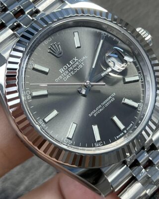 Superclone Datejust Rhodium Dial 126334 Jubilee Design Element