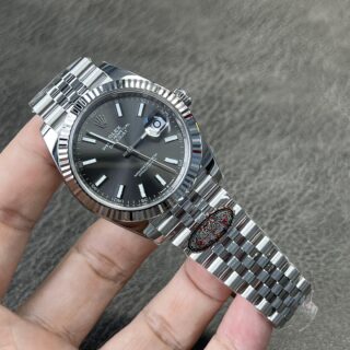 Superclone Datejust Rhodium Dial 126334 Jubilee Angle Detail