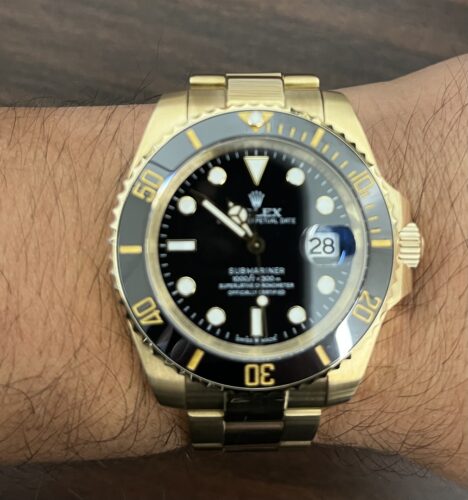 Replica Rolex Submariner Black Dial 116618LN photo review