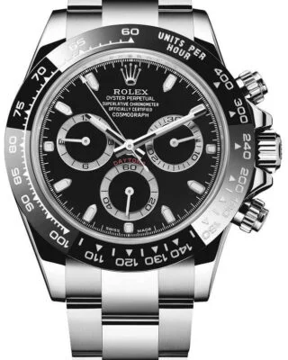 Superclone Daytona "Reverse Panda" Black Dial 116500LN