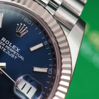 Datejust Blue Dial 126334 Jubilee Perspective View