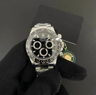 Superclone Daytona "Reverse Panda" Black Dial 116500LN Perspective View