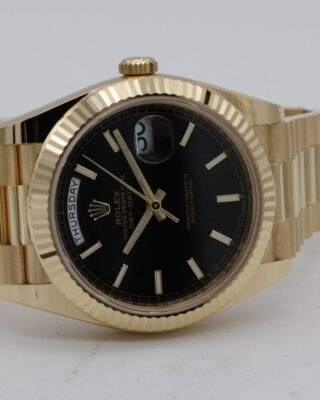 Superclone Day-Date Black Dial 228238 Profile Shot