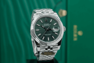 Datejust Mint Green Dial fluted Bezel Jubilee Bracelet