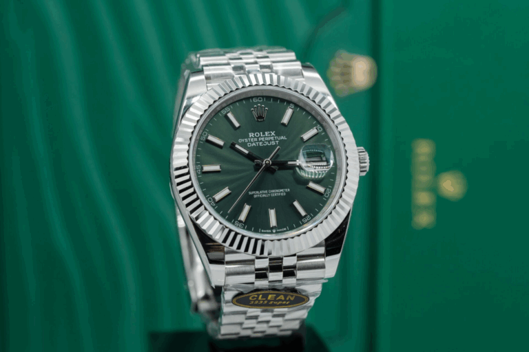 Datejust Mint Green Dial fluted Bezel Jubilee Bracelet