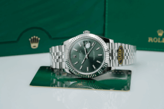 Datejust Mint Green Dial fluted Bezel Jubilee Bracelet