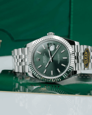 Datejust Mint Green Dial fluted Bezel Jubilee Bracelet