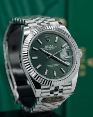 Datejust Mint Green Dial fluted Bezel Jubilee Bracelet