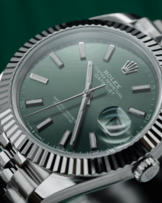 Datejust Mint Green Dial fluted Bezel Jubilee Bracelet