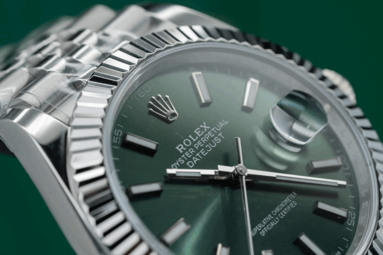 Datejust Mint Green Dial fluted Bezel Jubilee Bracelet