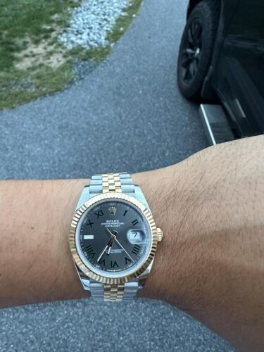 Rolex Datejust Rhodium Dial 126333 "Wimbledon" Flutted/Jubilee 41 mm photo review