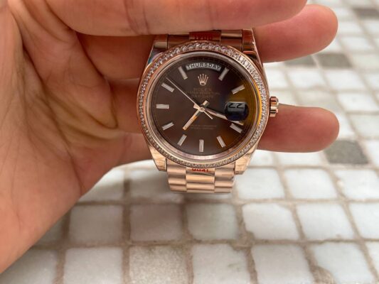 Superclone Rolex Day-Date Chocolate Dial 228345RBR 40 mm photo review